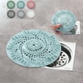 thumbnail image 4 of 5.5" Drain Hair Catcher, Effective Silicone Drain Cover Without Slowing Drainage, Easy to Install or Remove & Fit Most Drain and Stick, Bathtub Shower Hair Stopper (Light Gray), 4 of 8