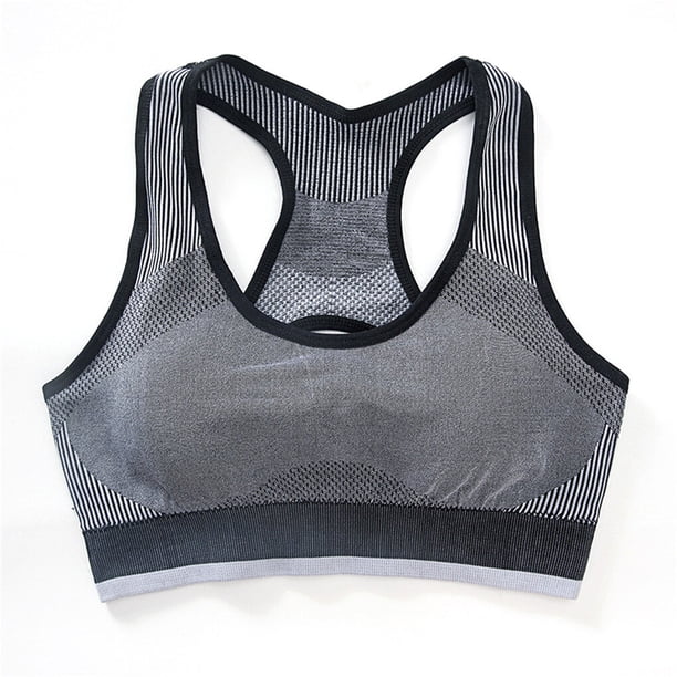 Minnieouse Conjunto de pantalones cortos con sujetador deportivo elástico, ropa interior de copa 3/4, traje de Yoga con correas anchas Camisetas sin mangas Negro