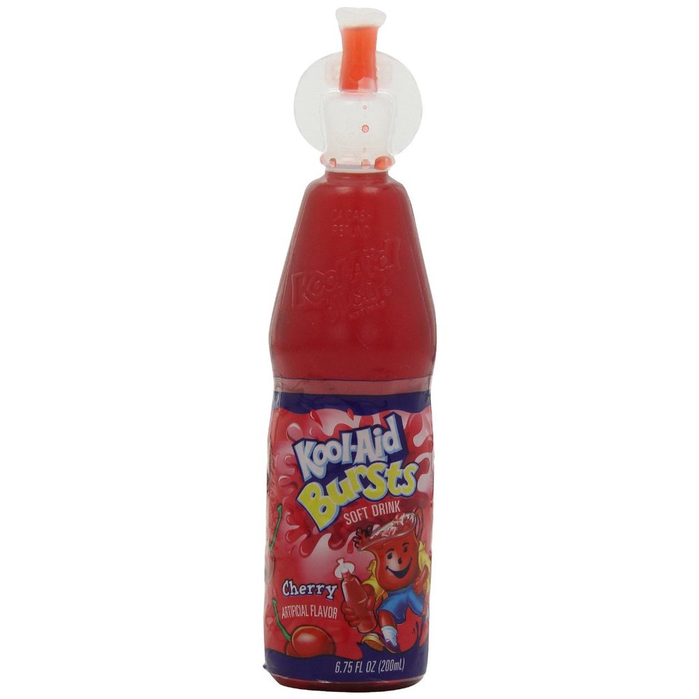 12 PACKS KoolAid Bursts, Cherry, 6.75Ounce Bottles