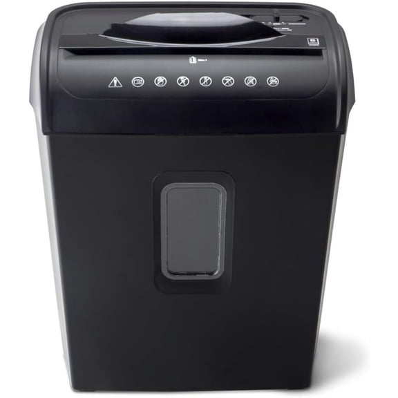 High-Security 6-Sheet Micro-Cut Paper Credit Card Shredder with 3.5-Gallon Wastebasket, 4-Minute Continuous Running Time, Security Level P-4