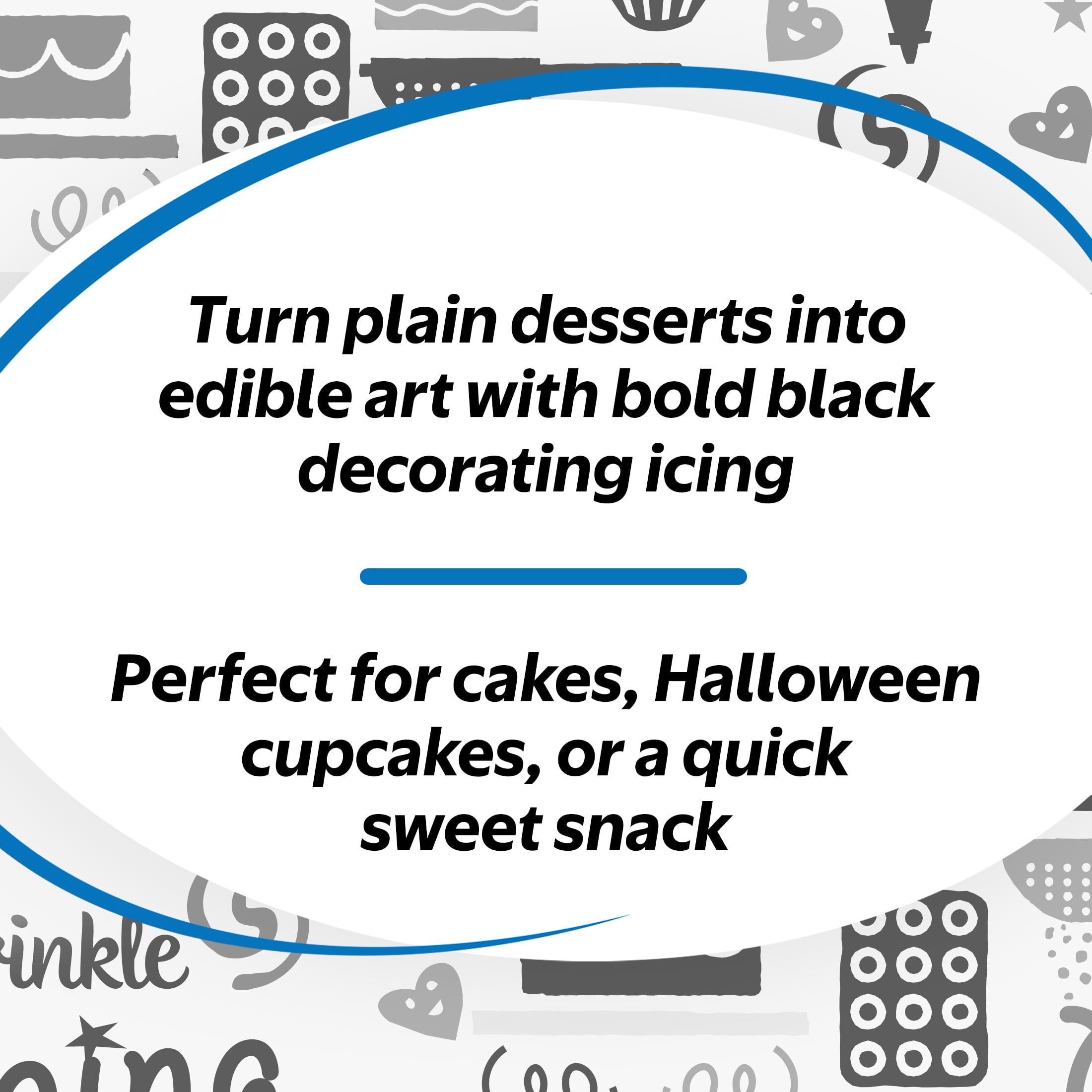 Great Value Black Decorating Icing, 4.25 oz