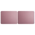 thumbnail image 1 of 2Pcs Mouse Pad 2-Side PVC Leather Waterproof Desk Mat Office Home Mice Protector 27x21cm(Purple Pink ), 1 of 14