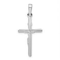 thumbnail image 4 of FJC Finejewelers 925 Sterling Silver Rhodium Plated Polished Crucifix Cross Charm 15 mm, 4 of 6