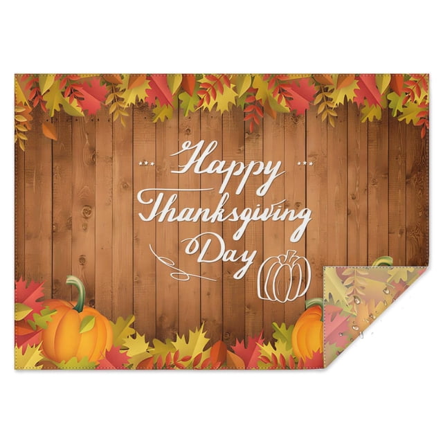 Thanksgiving Table Cover Waterproof Spillproof Tablecolths Table Covers Fall Maple Leaves Pumpkins Sunflower Table Cloths for Thanksgiving Background Indoor Outdoor Birthday Rectangle,60x84inch