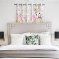 thumbnail image 3 of Happy Easter Kitchen Curtains Window Panels, Spring Easter Bunny Eggs Floral Gray Wooden Insulated Window Treatment Curtain, Grommet Curtains for Bedroom/Living Room/Bathroom, 2 Piece 42"Wx45"L, 3 of 8