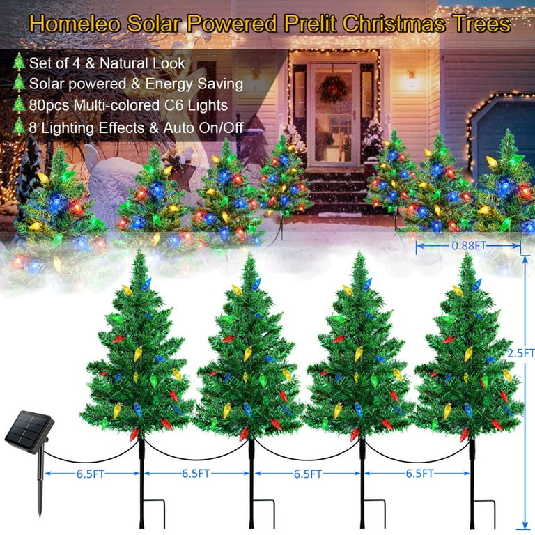 Artificial trees 2024 with solar lights