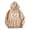Khaki, variant on WREESH Womens Fashion Hoodie Valentine's Day Heart Print Round Neck Long Sleeve Hooded T-Shirt Loose Tops Blouse Gray