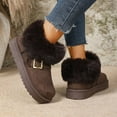 thumbnail image 5 of Dakaela Women's Winter Snow Boots Platform Fleece Lined Ankle Booties Non Slip Outdoor Work Boots, 5 of 9