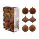 thumbnail image 2 of Christmas Decorations 6 Piece Flocked Christmas Balls Christmas Decoration SetMultiple Styles Of Christmas Tree Decorations Can Also Be Used For Other Party, 2 of 7