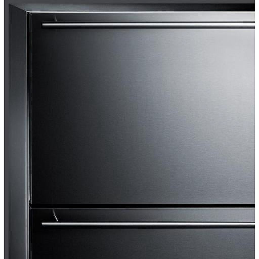 Summit Classic 24-Inch 3.4 Cu. Ft. Double Drawer Refrigerator