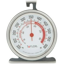 Taylor Classic Series Large Dial Stainless Steel Analog Display Oven Thermometer