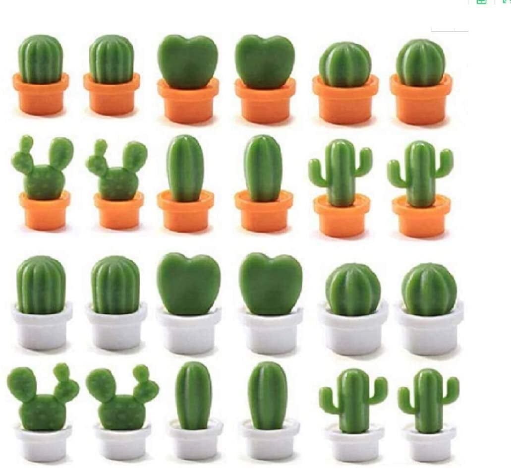 Mini Cute Cactus Fridge Magnets Refrigerator Magnet Removable Home Ornament 