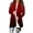 Red, variant on ​Women's Cardigan Autumn Long Asymmetrical Hem Wrap Coat - Soft Comfortable Fabric Open Front Design Casual Overcoat​
