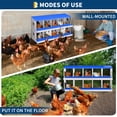 thumbnail image 5 of EuKer 10-Holes Chicken Nesting Box, Heavy-Duty Metal Laying Boxes for Backyard, Farms, Chicken Coop, Blue, 5 of 7