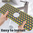 thumbnail image 6 of Kdxio Mardi Gras Pattern Non-Slip Diatom Mud Faucet Drain Pad,Self Absorbent Mat for Kitchen Sink for Variety Kitchen & Bathroom Countertops, 6 of 7