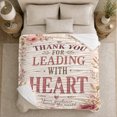thumbnail image 5 of Inspirational Thanks, Cozy Typography Art Scene, Warm Flannel Blanket for Living Room and Reading Nook with Detailed Artwork, Art Lovers Thank You Gift, Artistic Home Decor, 5 of 9