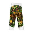 thumbnail image 3 of Lsque Happy Halloween Floral Print Men's Pajama Pants, Lounge Pant - Comfortable Home Wear,Elastic Waistband, Stylish Design-X-Large, 3 of 9