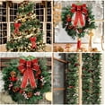 thumbnail image 6 of Extra Long 15ft Christmas Garland with 100 LED Lights Artificial Pine Prelit Lighted Christmas Outdoor Indoor Decorations Xmas Holiday Stairs Railing Mantle Door Decor(Pine Cone Garland) – S, 6 of 7