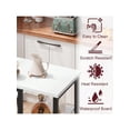 thumbnail image 4 of Ourlova Bar Table With 2 Stools Counter Height Table With 3 Storage Shelves 3 Piece Dining Table Set For Small Space Apartment Kitchen WhiteandBlack, 4 of 5