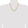 thumbnail image 2 of Diamond2Deal 10K Jaune Gold 6.75 mm Solide Miami Cubain Chain Collier for Women 20, 2 of 6