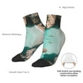 thumbnail image 6 of Naloa Turquoise Beach Kayaking Ankle Socks for Women Non Slip Socks No Show Socks Classic Low Cut Casual Socks Casual Socks, 6 of 7