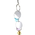 thumbnail image 4 of Cheers.US 2Pcs Bird Mirror Toy Hanging Ringer Bell Colorful Swing Cage Toy for Small Medium Parrot Parakeet Conure Cockatiel Cockatoo Macaw, 4 of 5