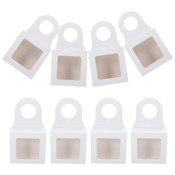 25 Pcs Mini Liquor Bottles Kraft Boxes Hanging Paper Box Wine Bottle Gift Box Hanger Charcuterie Boxes Red Wine Holder