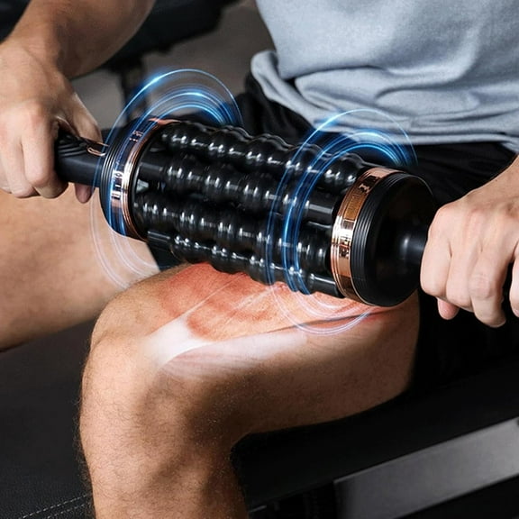 Roller Massager with Handle, Percussive 5 Levels, Neck, Back, Legs & Shoulders Massage for Pain Relief