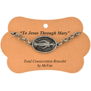 MCVAN 7.5" L Total Consecration to Mary Bracelet with Medal