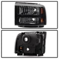 thumbnail image 2 of Xtune Ford F250 F350 F450 Superduty Excursion 99-04 Headlights Black HD-JH-FF25099-HA-BK, 2 of 6