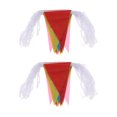thumbnail image 2 of Decoración Multicolor Del Partido Banderín Triángulo 70m Multicolor Rojo Sunnimix, 2 of 8