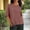 Watermelon Red-02, variant on LIBRCLO Womens T-shirts Short Sleeved Crew Neck Shirts With Chest Pocket Fashionable Casual Linen Shirt