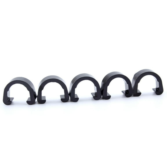 Raindrops 10Pcs Clips Housing Hose Guide Cycling Brake Gear Cable Brake Cable Sets Bike Line Clamp (Black)