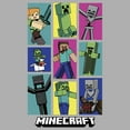 thumbnail image 2 of Boy's Minecraft Boxed Mobs  Graphic Tee Athletic Heather Medium, 2 of 5