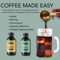 thumbnail image 6 of Door County Coffee - buz Vanilla Bean Flavored Coffee Concentrate, Makes 16 Cups of Cold Brew, Hot Coffee, Iced Coffee, Lattes, Dairy Free, Sugar Free, Specialty Grade 1 Arabica Coffee, 8 Fl Oz, 6 of 7