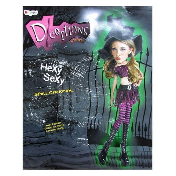 Disguise Womens 'Deceptions Hexy-Sexy' Halloween Costume, Purple, M