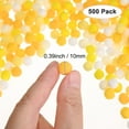thumbnail image 3 of Uxcell 500-Pack Pom Poms para Manualidades, 0.39" (10mm) Poliéster Serie Amarilla Suave y Esponjosa Bolas de Pompones Multicolores, 3 of 7