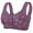 Purple, variant on dazeni Women Plus Size Comfortable Push Up Wireless Bra Comfort Front Closure Full Coverage Bra Breathable Padded No Underwires Bralettes for Older Women