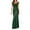 Green, variant on LEAVINGSUO Sleeveless Dresses for Women 2024 Fashion Women Summer Casual V-Neck Solid Coloor Camis Dress
