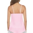 thumbnail image 3 of Sexyfree Women Pajamas Set Sexy Lace Trim Cami and Shorts Pjs Deep V Neck Sleepwear Sleeveless Nightwear, 3 of 4
