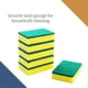 thumbnail image 4 of Large Heavy Duty Scrub Sponge - Dual Sided Dish Washing & Cleaning Scourer - Absorbent, Non-Scratch, Reusable, 4 of 4