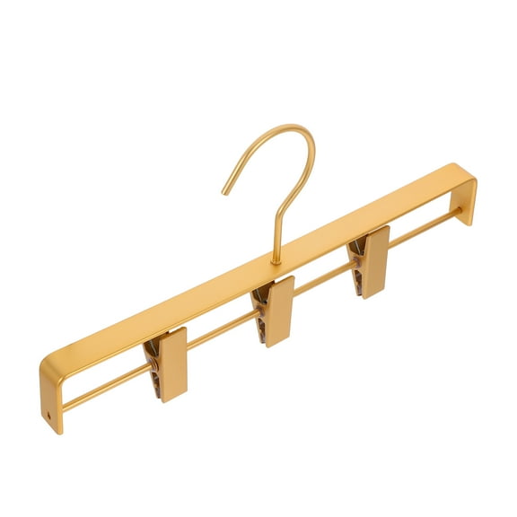MLINS Pants Hangers With Clips Skirt Hangers Alloy Heavy Duty Pants Skirt Slacks Hangers Trousers Hangers Metal Trouser Clip For Jeans Clothes Space Saving