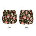 thumbnail image 5 of Lsque Edgehog and Mushrooms Printed Women's Running Shorts with Liner Pockets,Elastic Quick Dry Workout Athletic Gym Yoga Shorts,Womens High Waist Shorts-XX-Large, 5 of 9