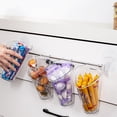thumbnail image 3 of Clear Refrigerator Organizer Bins Set of 5 Fridge Organizers Multifunctional Fridge Storage Bin BPA Free Organizer Clear Kitchen Side Door Cabinet Pantry Container handy, 3 of 7
