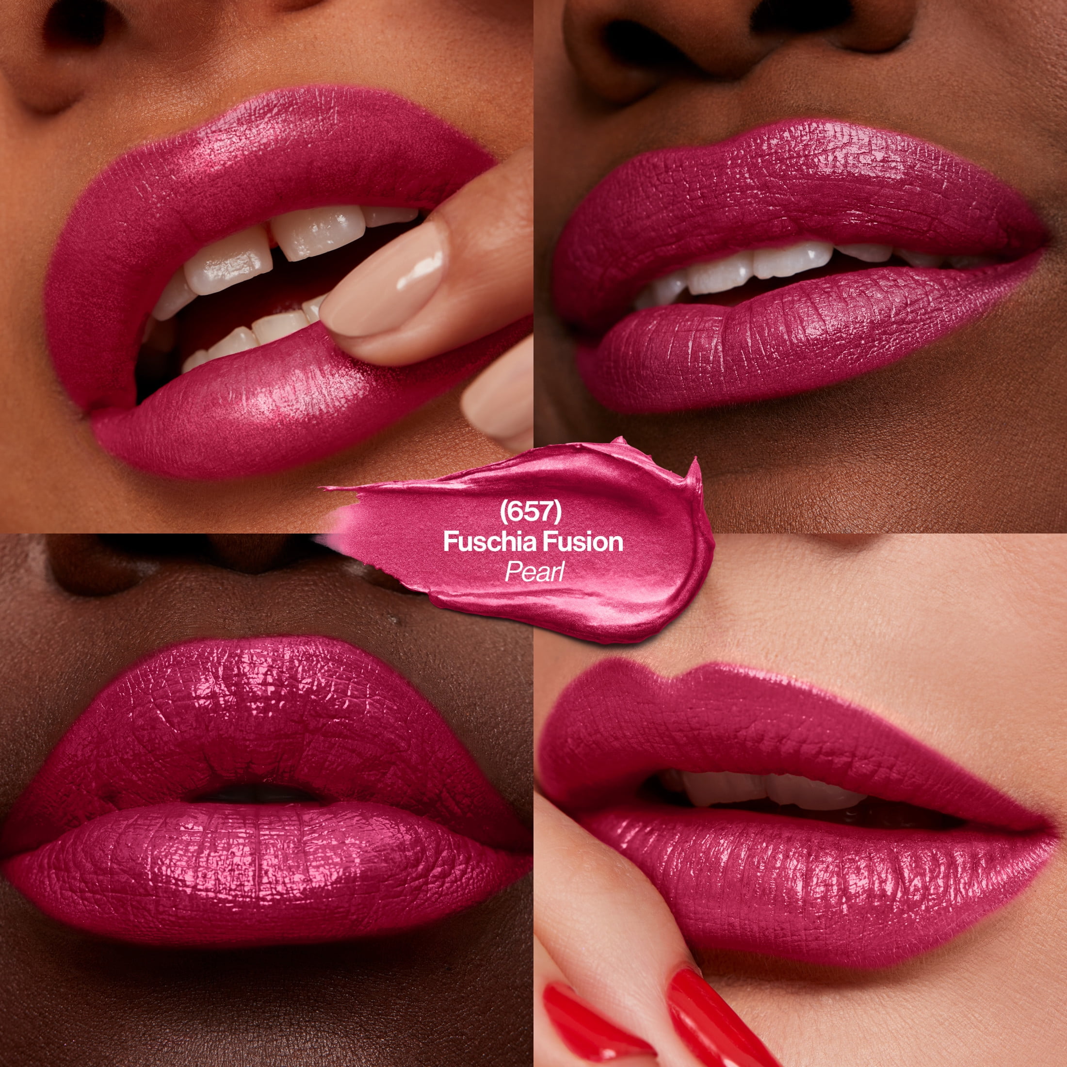(2 pack) Revlon Super Lustrous Pearl Lipstick, Creamy Formula, 657 Fuchsia Fusion, 0.15 oz