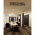 thumbnail image 4 of Sunco 24 Pack 6 Inch Recessed Lighting Housing Can, New Construction Air Tight Ceiling Cans, 120-277V,Hard Wired, TP24 Connector, Easy Install, IC Rated UL, 4 of 7