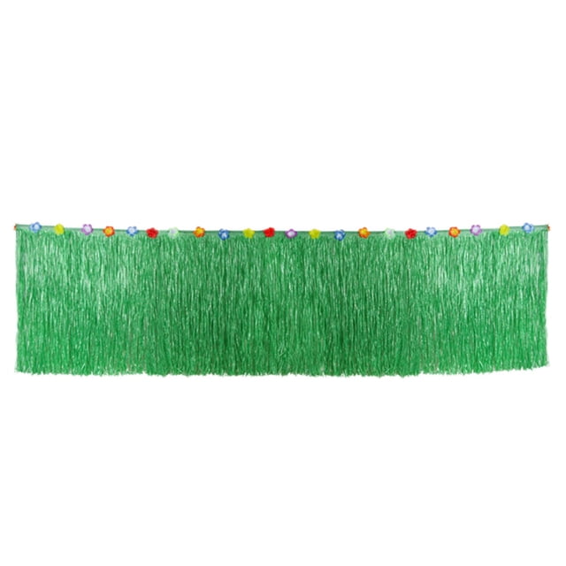 de mesa de hierba de mesa colgante de playa Fiesta de vacaciones de verano de moda multifunción para celebración de mesa en el L Sunnimix Faldas de escritorio de hierba