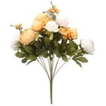 thumbnail image 2 of Paquete de 1 flores falsas Vintage peonía artificial flores de seda boda decoración del hogar Ofspeizc CZJJ-HQ91-5, 2 of 3