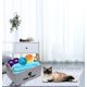 thumbnail image 2 of Caja de almacenamiento de juguetes para mascotas de fieltro, muy adecuada para guardar juguetes, accesorios y suministros para mascotas, gato, gris claro, 2 of 5