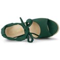 thumbnail image 4 of BLISSFUL STEP Sandales Espadrilles pour Femmes à Lacets avec Bride à la Cheville, 4 of 6